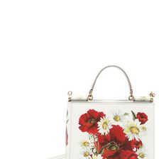 Dolce & Gabbana Dauphine Calfskin Sicily Mini Bag PAPAVERI/MARGH/BIANCO