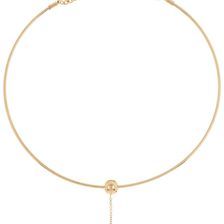 14th & Union Ball Ring Drop Collar Necklace GOLD