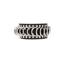 Bijuterii Femei Forever21 Studded Faux Leather Bracelet Blacksilver