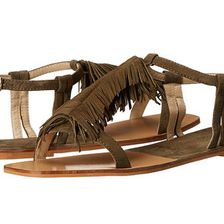Incaltaminte Femei Chinese Laundry Tommy Fringe Sandal Olive Kid Suede