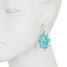 Bijuterii Femei Natasha Accessories Faceted Leaf Dangle Earrings BLUE