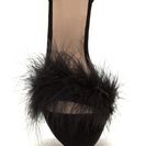 Incaltaminte Femei CheapChic Feathered Future Velvety Platform Heels Black