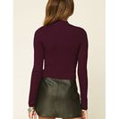 Bijuterii Femei Forever21 Contemporary Mock Neck Sweater Aubergine
