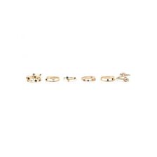 Bijuterii Femei Forever21 Faux Gem Ring Set Goldmulti