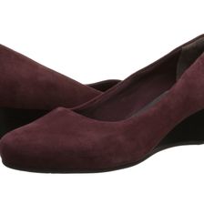 Rockport Total Motion 45MM Wedge Vino Kid Suede