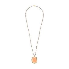 Bijuterii Femei Vince Camuto Pave Border Stone Pendant Necklace Worn GoldMilky Light PeachLight Peach PaveGrey