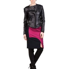 Fusta neagra cu fuchsia, Statement, Amelie Suri