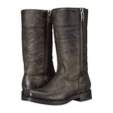 Incaltaminte Femei Frye Heath Outside Zip Black Full Grain Leather