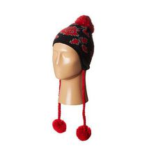 Accesorii Femei Betsey Johnson Vintage Rose Earflap Hat Black