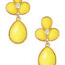 Bijuterii Femei Natasha Accessories Crystal Faceted Teardrop Dangle Earrings YELLOW