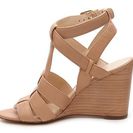 Incaltaminte Femei Nine West Farfalla Wedge Sandal Beige