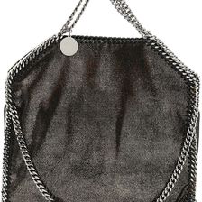 Stella McCartney Shaggy Deer Falabella Fold Over Tote Bag RUTHENIUM