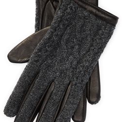 Ralph Lauren Cable-Knit-Wool Black/Charcoal