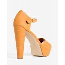 Incaltaminte Femei CheapChic Bonnie-36 Sweet Success Platform Cognac