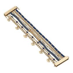 Bijuterii Femei Lucky Brand Navy Lucky Layer Bracelet Gold