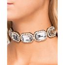 Bijuterii Femei CheapChic Squared Out Rhinestone Choker Met Gold
