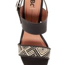 Incaltaminte Femei BC Footwear Retriever Wedge Sandal BLACK-BLACK WOVEN