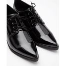 Incaltaminte Femei Forever21 Faux Patent Leather Oxfords Black