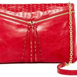 Hobo Lumina Leather Shoulder Bag GARNET