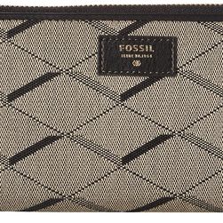 Fossil Sydney Zip Clutch Grey/Black