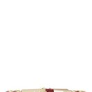 Accesorii Femei Linea Pelle Hip Broken Chain Belt BURGUNDY