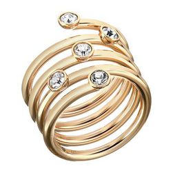 Bijuterii Femei Michael Kors Brilliance Swirl Ring GoldClear 2