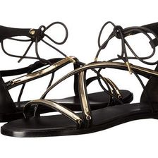 Incaltaminte Femei Rachel Zoe Babette Black Baby Calf Satin