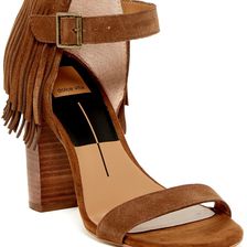Dolce Vita Nancy Fringe Sandal RUST SUEDE