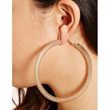 Bijuterii Femei Forever21 Oversized Hoop Earrings Gold