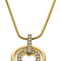 Swarovski Gold-plated Circle Pendant 1081977 N/A