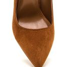 Incaltaminte Femei CheapChic Point \'n Chic Chunky Faux Suede Pumps Mocha