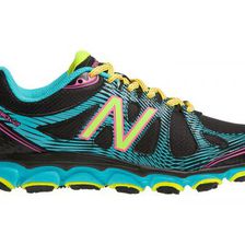 Incaltaminte Femei New Balance Womens Trail Running Shoes 810v2 Black with Blue Yellow
