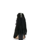Incaltaminte Femei BCBGeneration Black Cinder Peep Toe Block Heel Fringe Booties Black
