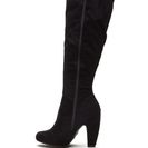 Incaltaminte Femei CheapChic Curve Appeal Faux Suede Zip-up Boots Black