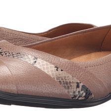Naturalizer Jaye Dover Taupe Leather/Printed Snake