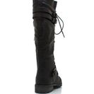 Incaltaminte Femei CheapChic Double Buckle Faux Leather Boots Black