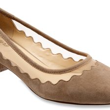 Trotters Lark Dark Nude Suede