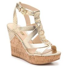 Incaltaminte Femei GUESS Harlea Wedge Sandal Gold