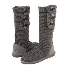 Incaltaminte Femei Bearpaw Knit Tall Gray