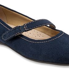 Trotters Simmy Navy Suede