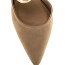 Incaltaminte Femei CheapChic Power Play Pointy Faux Suede Heels Taupegold