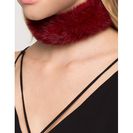 Bijuterii Femei CheapChic Furry Collar Choker WineBurgundy