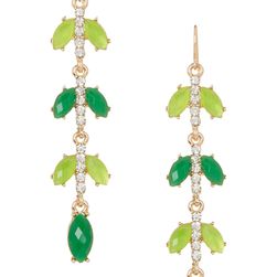 Bijuterii Femei Natasha Accessories Linear Dangle Earrings GREEN