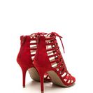 Incaltaminte Femei CheapChic View From The Top Strappy Lace-up Heels Red