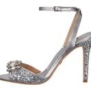 Incaltaminte Femei Badgley Mischka Amanda II Silver Glitter FabricMetallic