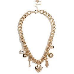 Bijuterii Femei GUESS Gold-Tone Woven-Chain Necklace gold