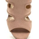Incaltaminte Femei CheapChic Around Town Caged Faux Suede Heels Nude