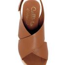 Incaltaminte Femei Callisto Criss-Cross Wedge Sandal COGNAC