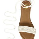 Incaltaminte Femei MIA Charitab Ankle Wrap Sandal WHITE AZTE