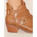 Incaltaminte Femei Forever21 Buckled Ankle Booties Tan